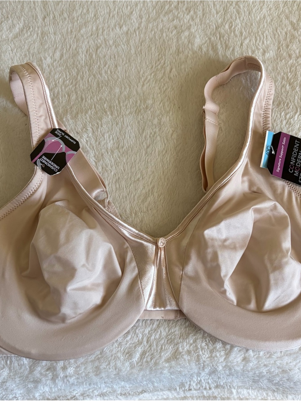 Olga Unbranded Nude Full Coverage Seamless Bra Sz 40C